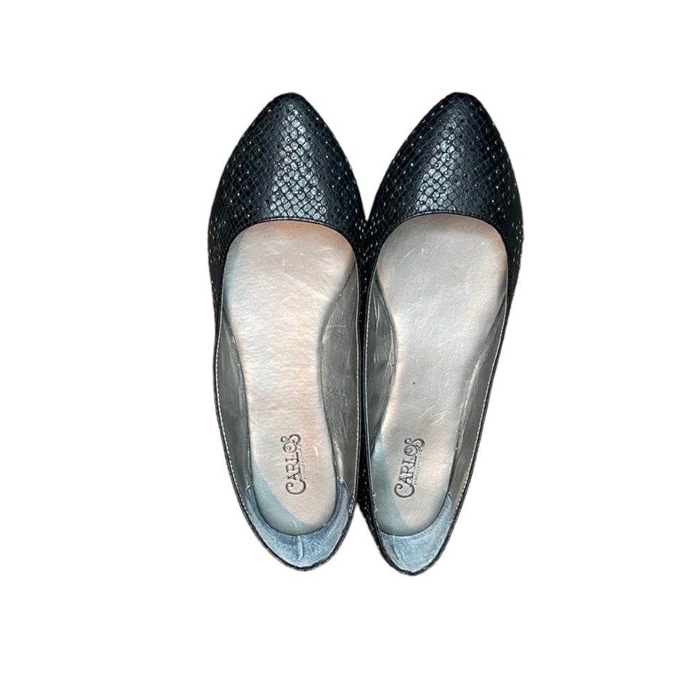 Carlos Santa Black Flats